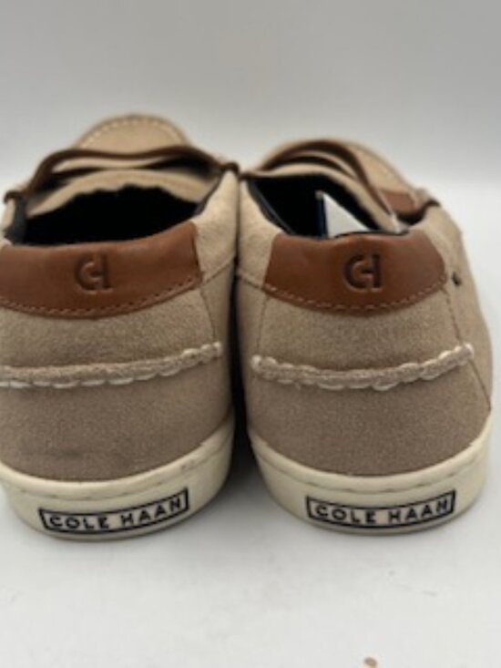 NEW Cole Haan shoes Nantucket Penny Loafers Men’s Sz 8.5 Beige Suede NWOB main image 6